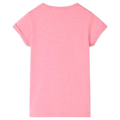 T-shirt för barn stark rosa 140