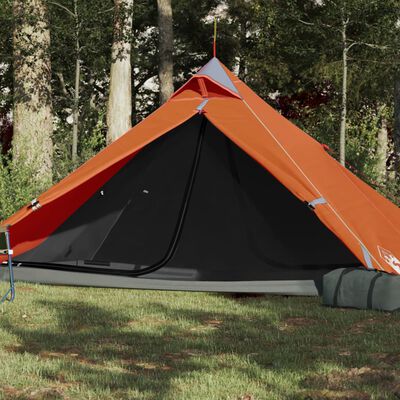 vidaXL Tipi-tält 1 person orange vattentätt