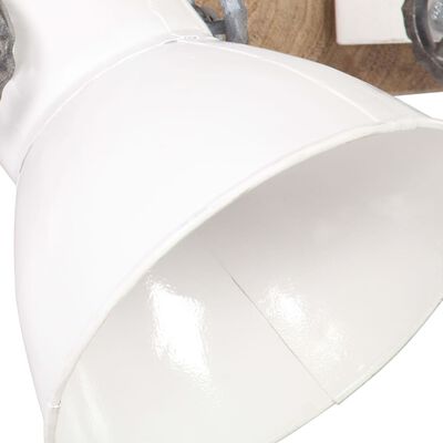 vidaXL Industriell vägglampa vit 65x25 cm E27