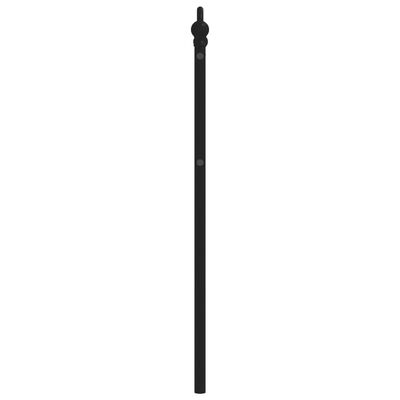 vidaXL Huvudgavel metall svart 80 cm