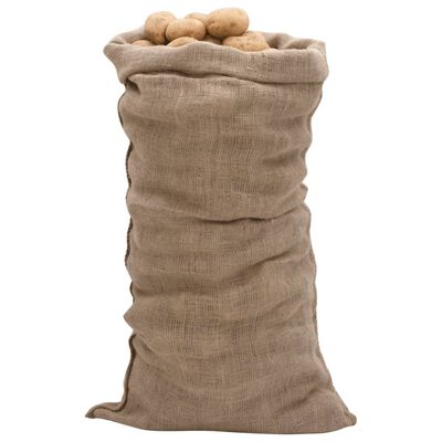 vidaXL Jutesäckar 10 st 65x135 cm 100% jute 220 gsm