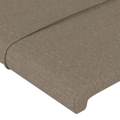 vidaXL Sänggavel taupe 90x5x78/88 cm tyg