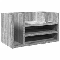 vidaXL Skrivbordshyllor grå sonoma 44,5x24x25 cm konstruerat trä