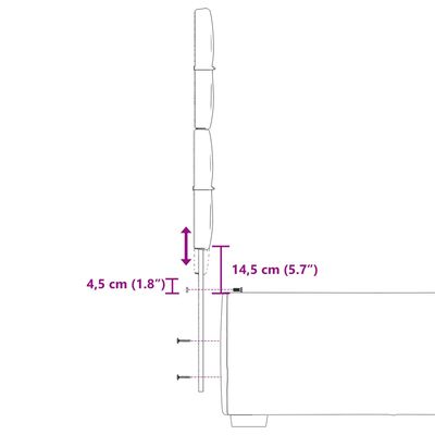 vidaXL Ramsäng med madrass taupe 100x200 cm tyg