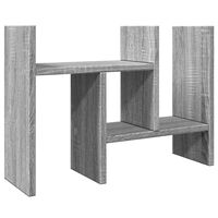 vidaXL Skrivbordshylla grå sonoma 34,5x15,5x35,5 cm konstruerat trä