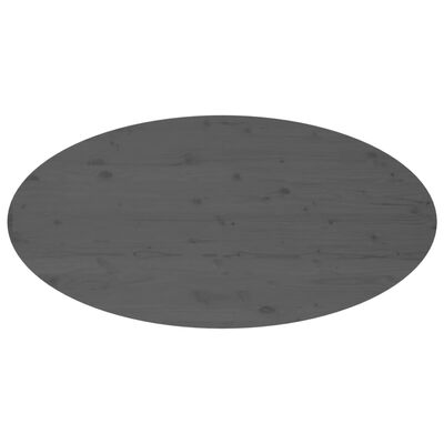 vidaXL Soffbord grå 110x55x45 cm massiv furu