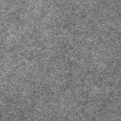 vidaXL Bottenmatta ljusgrå 640x321 cm polyester geotextil