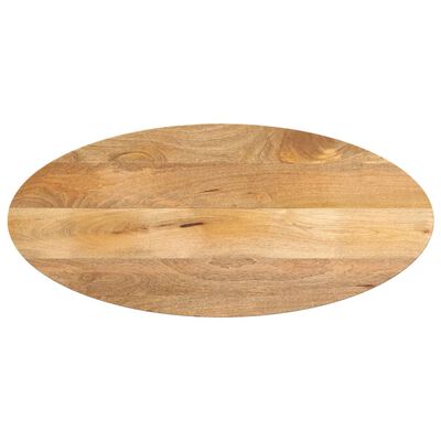 vidaXL Bordsskiva 80x40x2,5 cm oval massivt mangoträ