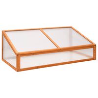 vidaXL Växthus orange 110x58,5x39 cm granträ