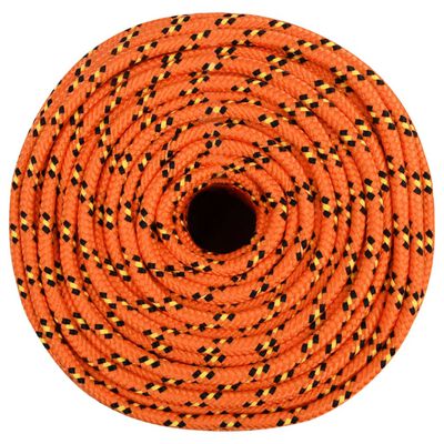 vidaXL Båtlina orange 10 mm 25 m polypropylen