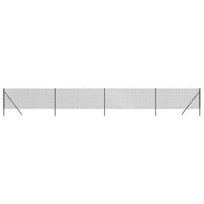 vidaXL Gunnebostängsel antracit 1,1x10 m