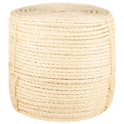 vidaXL Rep 100% sisal 8 mm 25 m