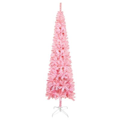 vidaXL Julgran smal rosa 150 cm