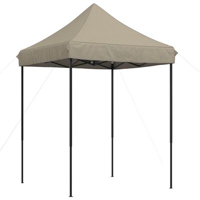 vidaXL Pop-Up hopfällbart partytält 200x200x306 cm taupe