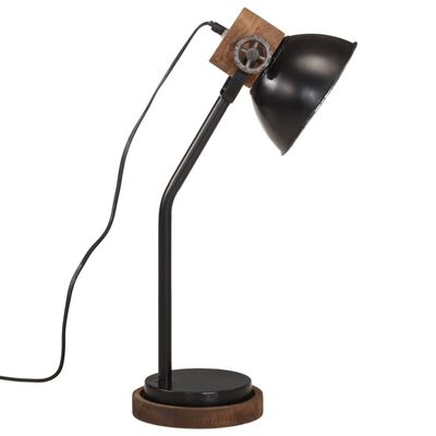 vidaXL Skrivbordslampa 25 W svart 18x18x60 cm E27