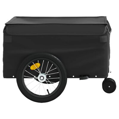 vidaXL Cykelvagn svart 45 kg järn