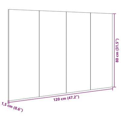 vidaXL Sänggavel med lådor sonoma-ek 120 cm konstruerat trä