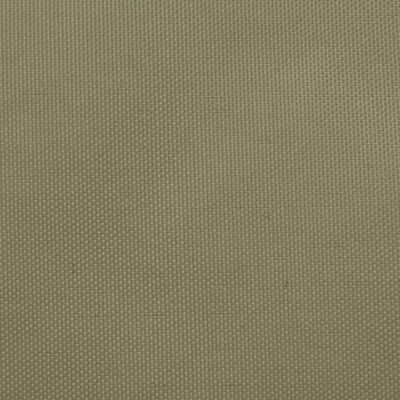 vidaXL Solsegel oxfordtyg trapets 4/5x4 m beige