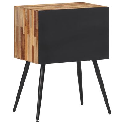 vidaXL Sängbord 47x31,5x60 cm massiv teak