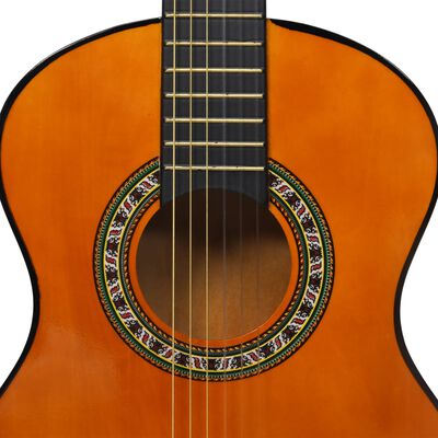 vidaXL Klassisk gitarr för nybörjare 8 delar 1/2 34"