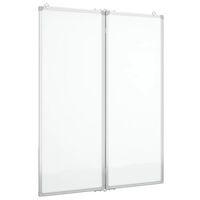 vidaXL Magnetisk whiteboard hopfällbar 80x100x1,7 cm aluminium