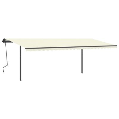 vidaXL Markisstolpar set antracit 600x245 cm järn