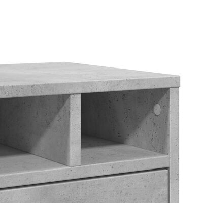 vidaXL Skrivarställ betonggrå 40x32x22,5 cm konstruerat trä