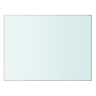 vidaXL Hyllplan 2 st glas genomskinlig 40x30 cm