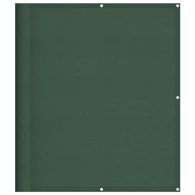 vidaXL Balkongskärm mörkgrön 120x800 cm 100% polyester oxford