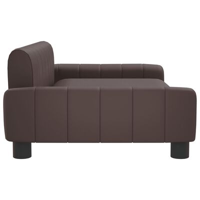 vidaXL Barnsoffa brun 90x53x30 cm konstläder