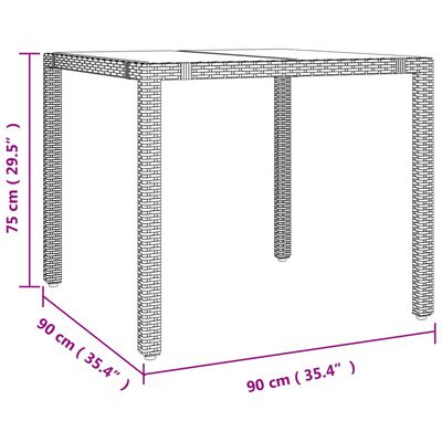 vidaXL Bistrogrupp med dynor 3 delar beige konstrotting