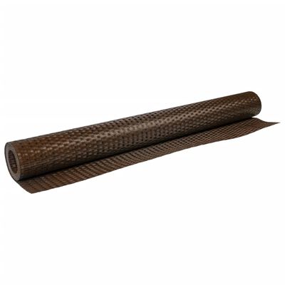 vidaXL Balkongskärm brun och svart 300x80 cm polyrotting