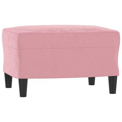 vidaXL Fotpall rosa 60x50x41 cm sammet