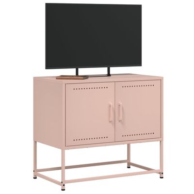 vidaXL TV-skåp rosa 68,5x39x60,5 cm stål