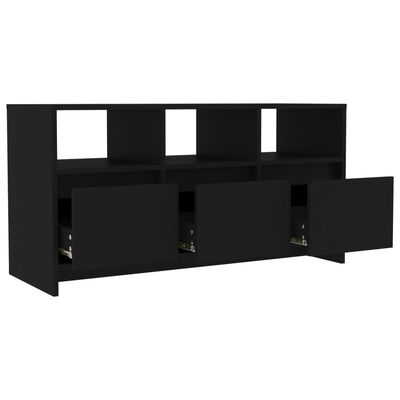 vidaXL Tv-bänk svart 102x37,5x52,5 cm konstruerat trä