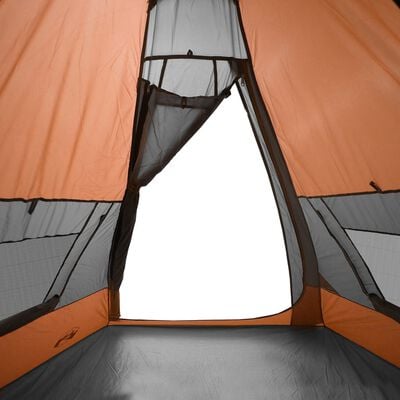 vidaXL Tipi-tält 7 personer orange vattentätt