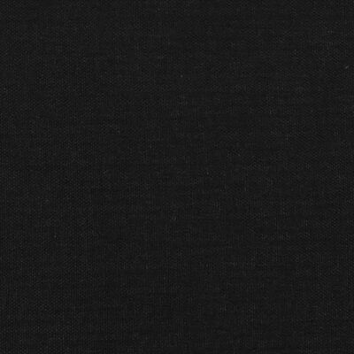 vidaXL Sänggavel med kanter svart 203x23x78/88 cm tyg