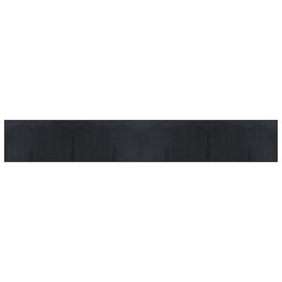 vidaXL Matta rektangulär svart 60x400 cm bambu