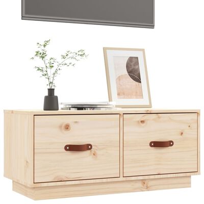 vidaXL Tv-bänk 80x34x35 cm massiv furu