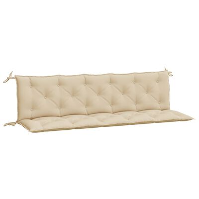 vidaXL Bänkdynor för trädgården 2st beige 180x50x7cm oxfordtyg