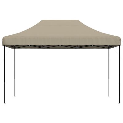 vidaXL Pop-Up hopfällbart partytält 410x279x315 cm taupe