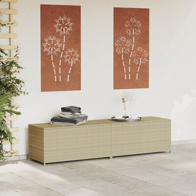 vidaXL Dynbox blandad beige 469L konstrotting