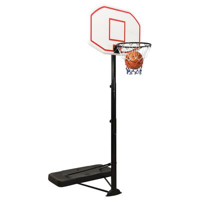 vidaXL Basketkorg med stativ vit 258-363 cm polyeten