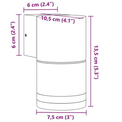 vidaXL Utomhusvägglampor 2 st svart gjuten aluminium