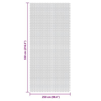 vidaXL Campingmatta antracit 5,5x2,5 m