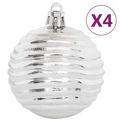 vidaXL Julgranskulor 108 st silver och vit