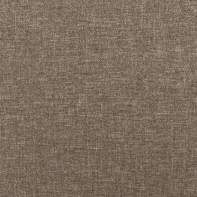 vidaXL Sängram utan madrass taupe 140x190 cm tyg