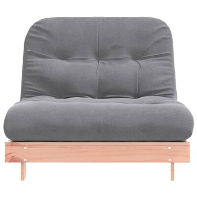 vidaXL Futonbäddsoffa med madrass 100x206x11 cm massivt douglasträ