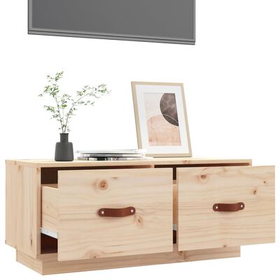 vidaXL Tv-bänk 80x34x35 cm massiv furu