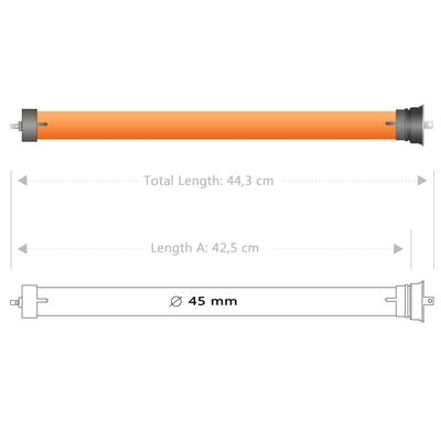 vidaXL Rörmotorer 4 st 20 Nm